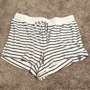 White & Blue Stars Above Sleep Shorts